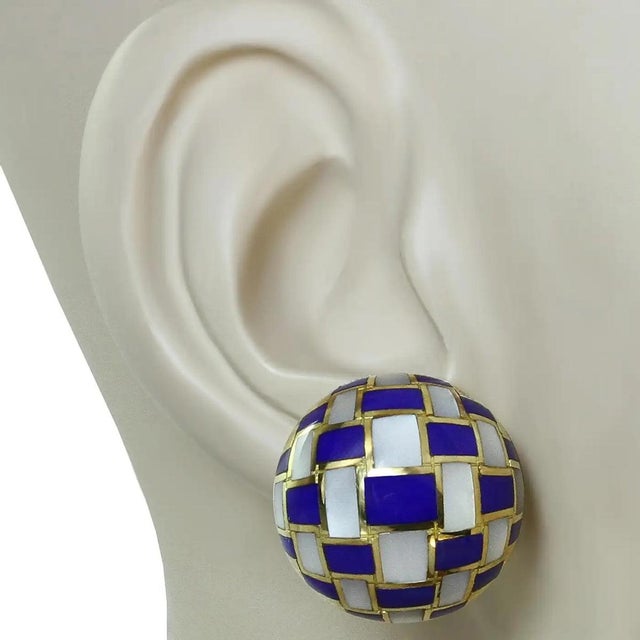 Contemporary Late 20th Century Pair of T & Co Angela Cummings Earrings For Sale - Image 3 of 5