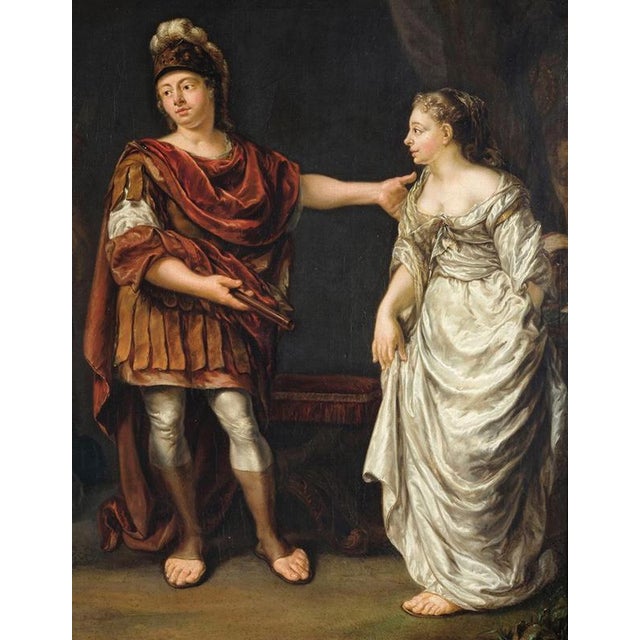 Brown Jan Abel Wassenbergh, The Continence of Scipio, Oil on Canvas For Sale - Image 8 of 12