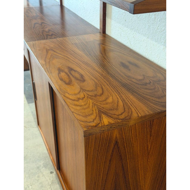 Regner Christensen Rosewood 4-Bay Modular Wall Unit System Danish Mid-Century Modern 1960s For Sale - Image 9 of 13