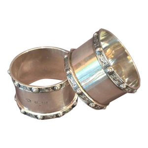 Mid 19th Century Sterling Silver Napkin Rings