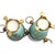 Turquoise Porcelain and Bronze Cache-Pots, Paris, France, 1835-1850, Set of 2 For Sale - Image 6 of 10