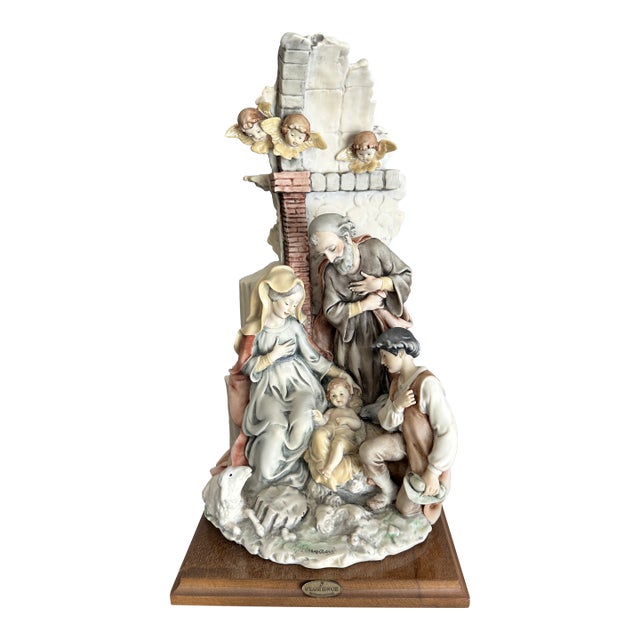 Vintage 1983 Giuseppe Armani Florence Collection Nativity Group Sculpture #619c For Sale