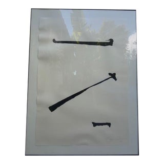 1980s Ode to Motherwell II Original Acrylic Painting on Paper by Susan Cohen For Sale