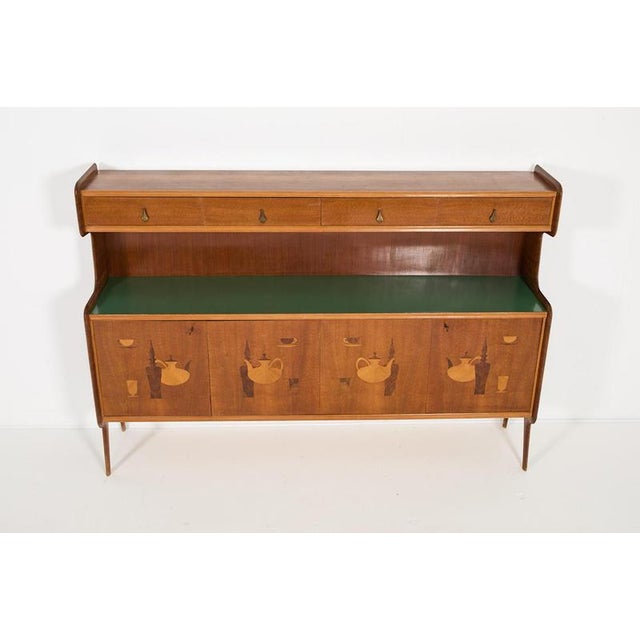 1960s Mid-Century Modern Italian Bar Cabinet, 1960s For Sale - Image 5 of 12