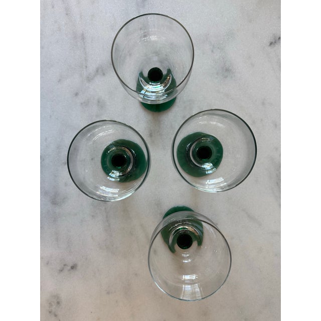 Green Set of 4 Vintage Libbey Cactus Margarita Glasses For Sale - Image 8 of 9