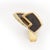 Modern La Triomphe 18k Yellow Gold Diamond Onyx Sculptural Ring C. 1970s, Size 6 For Sale - Image 3 of 10