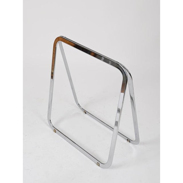 Italian Tubular Chromed Steel Trestles, 1970s, Set of 2 For Sale - Image 17 of 18
