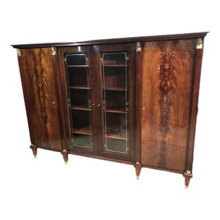 Empire Style Mahogany Library, 1970s For Sale