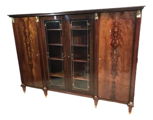 Empire Style Mahogany Library, 1970s