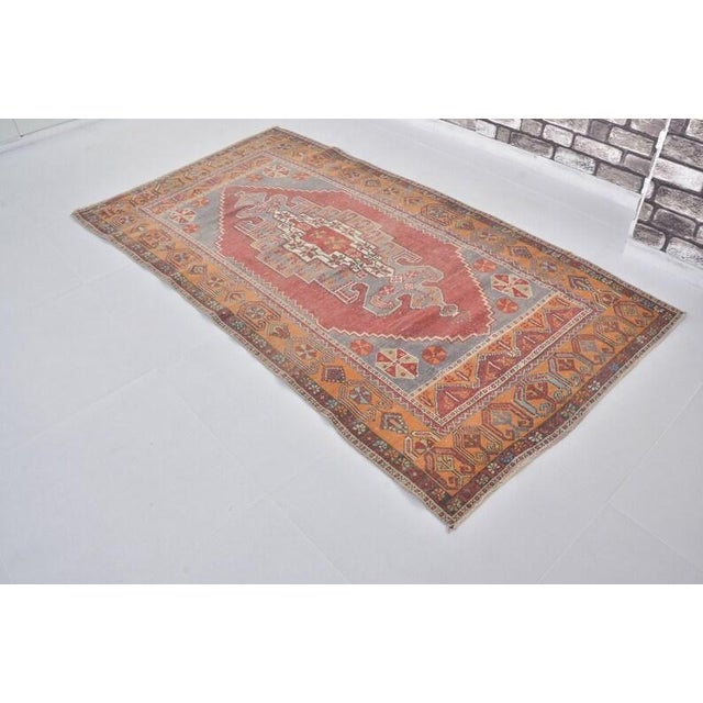 1950s 1950s Turkish Handknotted Wool Carpet For Sale - Image 5 of 10
