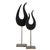 Kenneth Ludwig Chicago Black Flame Sculptures, Set of 2 For Sale - Image 4 of 6