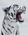 Unique handmade statue of a white tiger. This Hollywood Regency statue, made of hand-painted ceramic and made in Italy,...