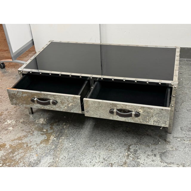 Z Gallerie Flight Trunk Coffee Table For Sale In San Francisco - Image 6 of 12