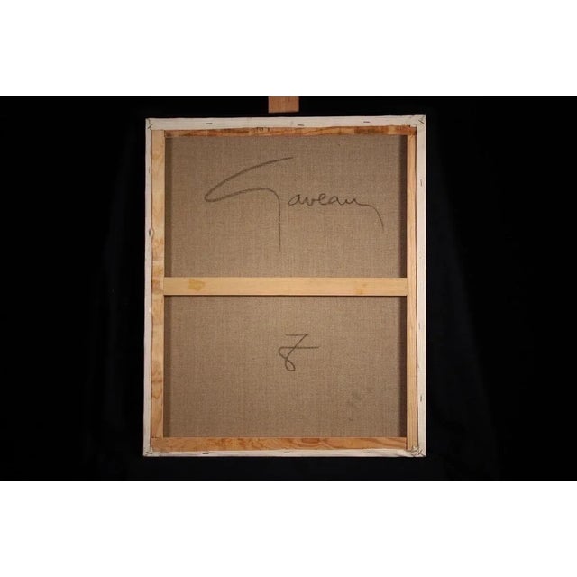 Textile Mid 20th Century Claude Gaveau, French Modernist Fauvist Oil Painting For Sale - Image 7 of 12