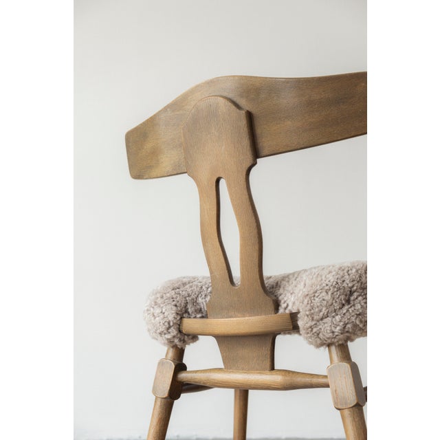 Vintage Oak Dining Chairs by Henning Kjærnulf, 1950s, Set of 2 For Sale - Image 3 of 5