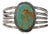 Vintage Native American Navajo Begay Sterling Silver Turquoise Cuff Bracelet For Sale