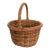 Vintage French Wicker Market Basket For Sale