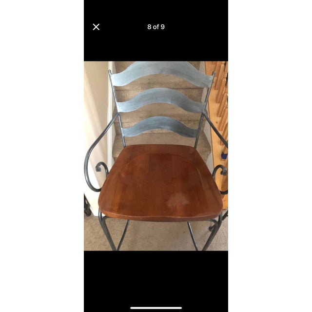 Ethan Allen 1990s Ethan Allen Tall Stools-Set of 3 For Sale - Image 4 of 15