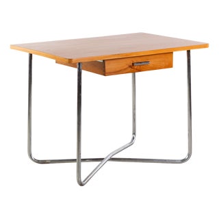 Bauhaus Table with Drawer by Rudolf Vichr, 1930s For Sale