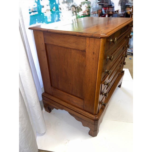 Late 19th Century Antique Walnut Map or Sewing Cabinet For Sale - Image 5 of 11