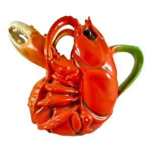 Royal Bayreuth Bavarian Porcelain Figural 7 Inch Lobster Pitcher