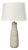 1960s Gordon & Jane Martz, Large Table Lamp, Light Grey Ceramic, Usa For Sale