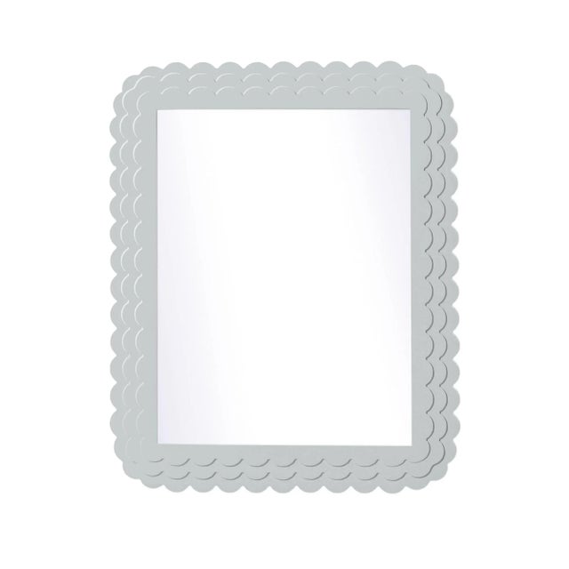 Contemporary Fleur Home Carnival Krewe Rectangle Mirror in Pelican Gray, 24x36 For Sale - Image 3 of 3