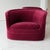 c. 1980s. USA. Price is for the set. Contact us if you’d like to purchase a single item. Reupholstered in ruby mohair fabric
