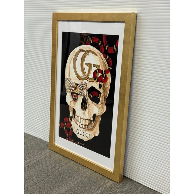 Traditional Studio One Gucci Skull II Framed Art Print For Sale - Image 3 of 12