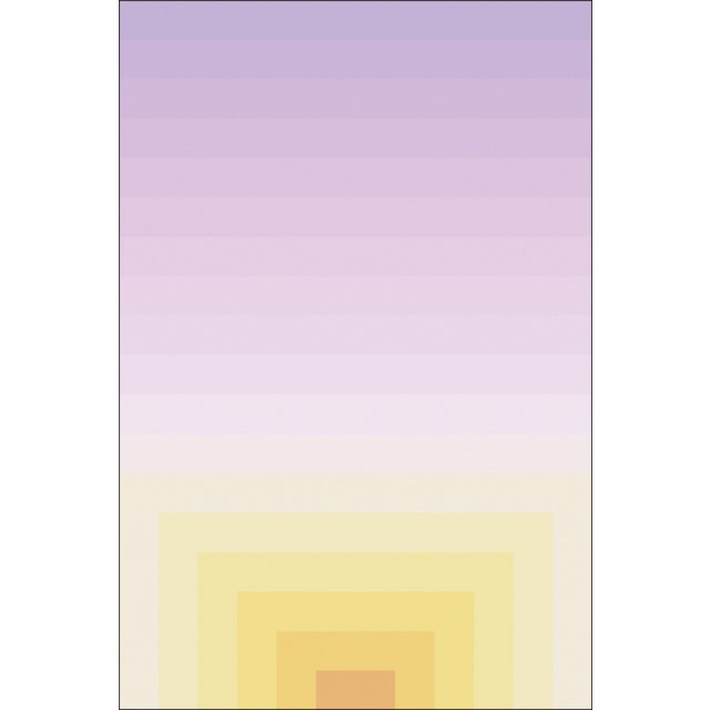2020s Abstract Geometric Triptych, Color Field Infinite Dawn, Pastel Tones Limited Edition Giclée, 2026 For Sale - Image 5 of 11