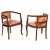 Art Nouveau Italian Carved Walnut Armchairs & Stool Set, 1900s, Set of 3 For Sale - Image 5 of 5