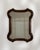 20th Century France Rich Walnut Brown Carved Wood Scalloped Mirror For Sale - Image 4 of 7