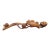 Chinese Hand Carved Boxwood Wood Lotus Ruyi Scepter With Small Fish on Pods For Sale