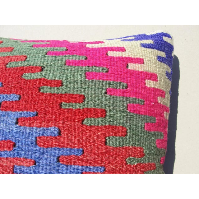 Vintage Kilim Rug Pillow Cover For Sale - Image 4 of 8
