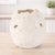 Modern White Floral Embossed Ceramic Vase (Set of 2) For Sale - Image 3 of 4