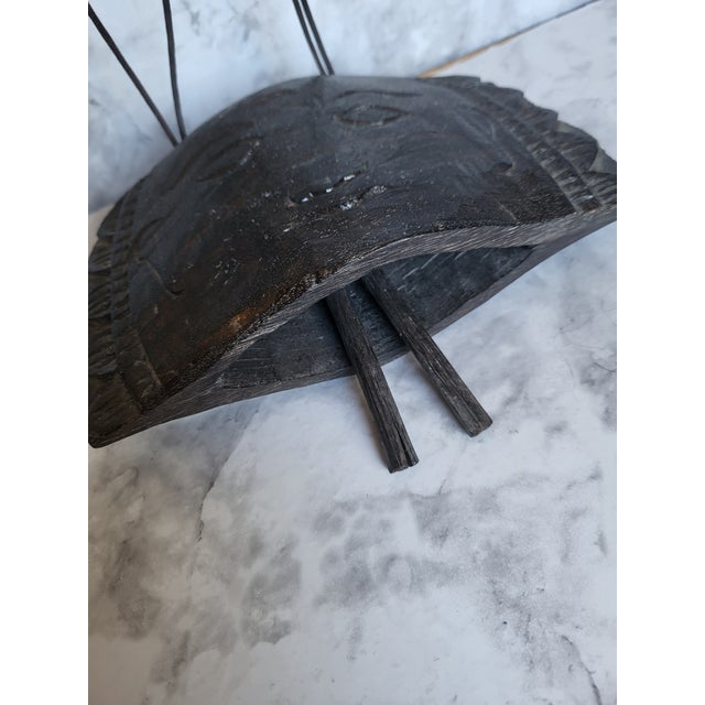 1990s Artisan Carved Cherry Wood Wind Chime For Sale In San Francisco - Image 6 of 9