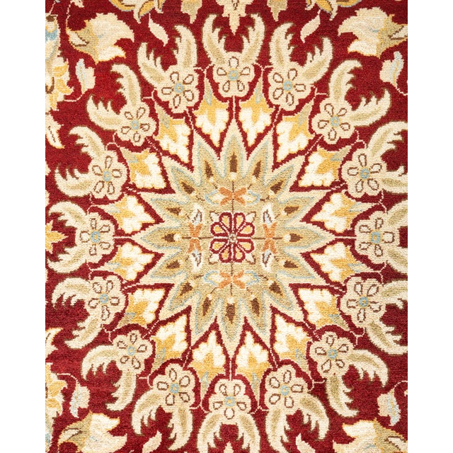 Traditional Mogul, One-of-a-Kind Hand-Knotted Area Rug - Red, 9' 2" x 12' 5" For Sale - Image 3 of 8