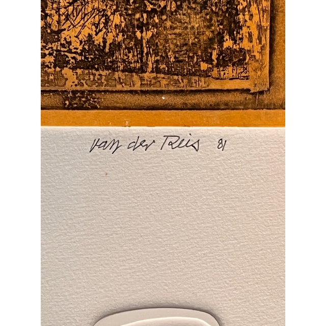 Late 20th Century Van Der Reis Signed Limited Ed Print 29x34 Museum Glass For Sale In San Francisco - Image 6 of 9