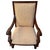 Brown 1980s Neoclassical Hand-Carved Mahogany Armchairs With Rolled Arms & X-Stretcher - A Pair For Sale - Image 8 of 14