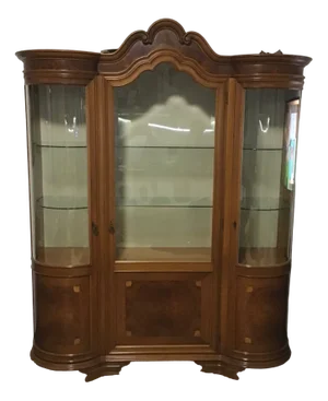 Wood Chippendale Display Cabinet from Mobili Signoretto, 1954
