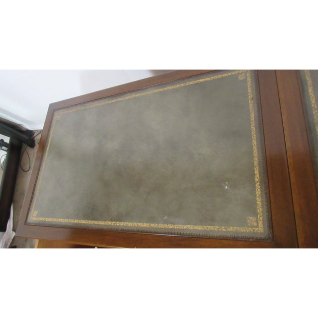 1980s Kittinger Four Piece Office Desk Set/File Chest Mahogany For Sale - Image 11 of 17