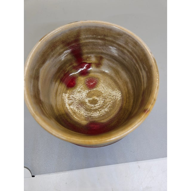 1970s Vintage Iceland Sa Stamped Fat Bowl | Mid-Century Pottery | Made in Iceland For Sale - Image 5 of 6