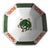Vintage Fitz and Floyd Chinoiserie Dragon Crest Green Serving Bowl For Sale