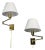 1970s George Hansen, Articulating Wall Lights, Polished Brass, Spain - a Pair For Sale