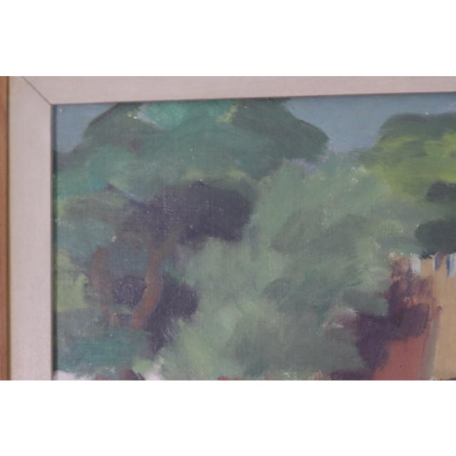 Erik Oldberg, Cottage, 1950s, Oil on Canvas, Framed For Sale - Image 10 of 16