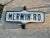 Vintage or Antique Incased Metal Double Sided “Merwin Rd” Street Sign For Sale In West Palm - Image 6 of 7