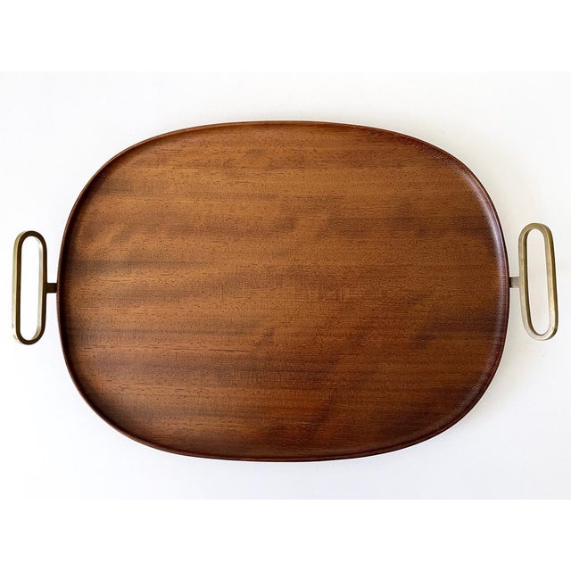 Mid-Century Modern Mid-Century Modern Teak Serving Tray by Carl Auböck, Austria, 1950s For Sale - Image 3 of 18