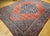 Red 19th Century Oversized Persian Bidjar Rug, Hand-Knotted Wool, Geometric Pattern, Red & Navy, 11x15 For Sale - Image 8 of 18