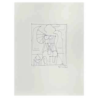 Richard Lindner, Mechanical Body, Lithograph, 1970s For Sale