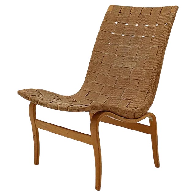 Set of Scandinavian Eva Easy Chairs by Bruno Mathsson for Firma Karl Mathsson, 1944 For Sale